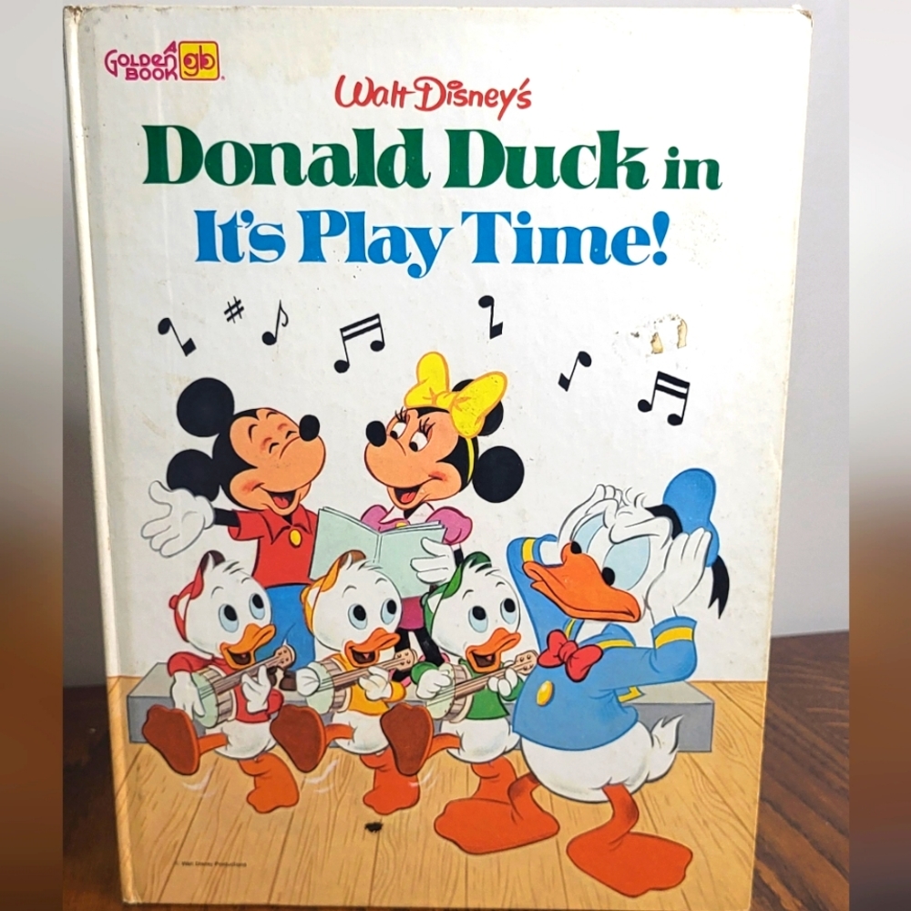 Donald Duck Vintage 1980s Golden Book